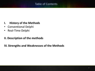 Delphi Method in Foresight | PPT