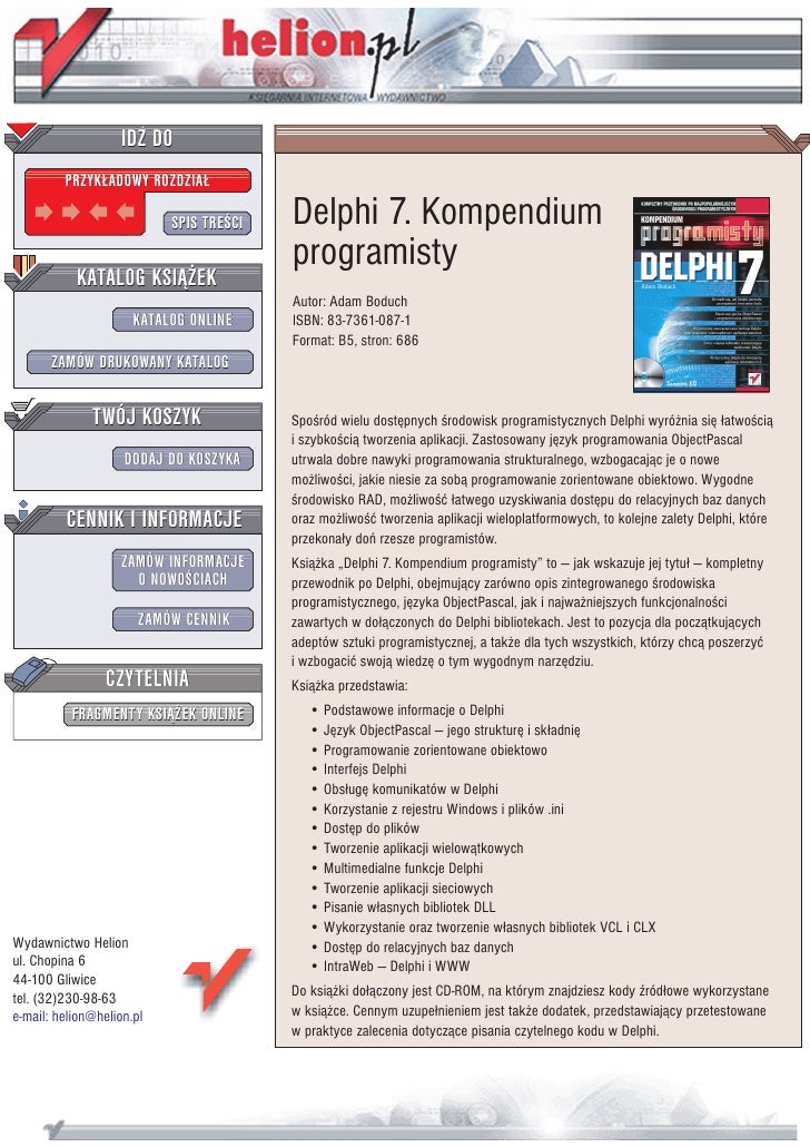 kompendium programisty delphi 7