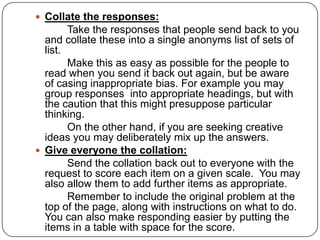 Delphi method | PPTX
