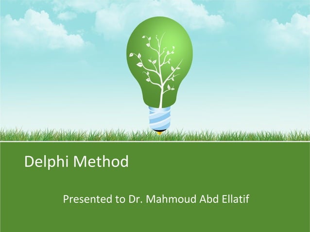 Delphi Method by Amr Ali | PPT