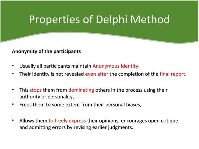 Delphi Method by Amr Ali | PPT