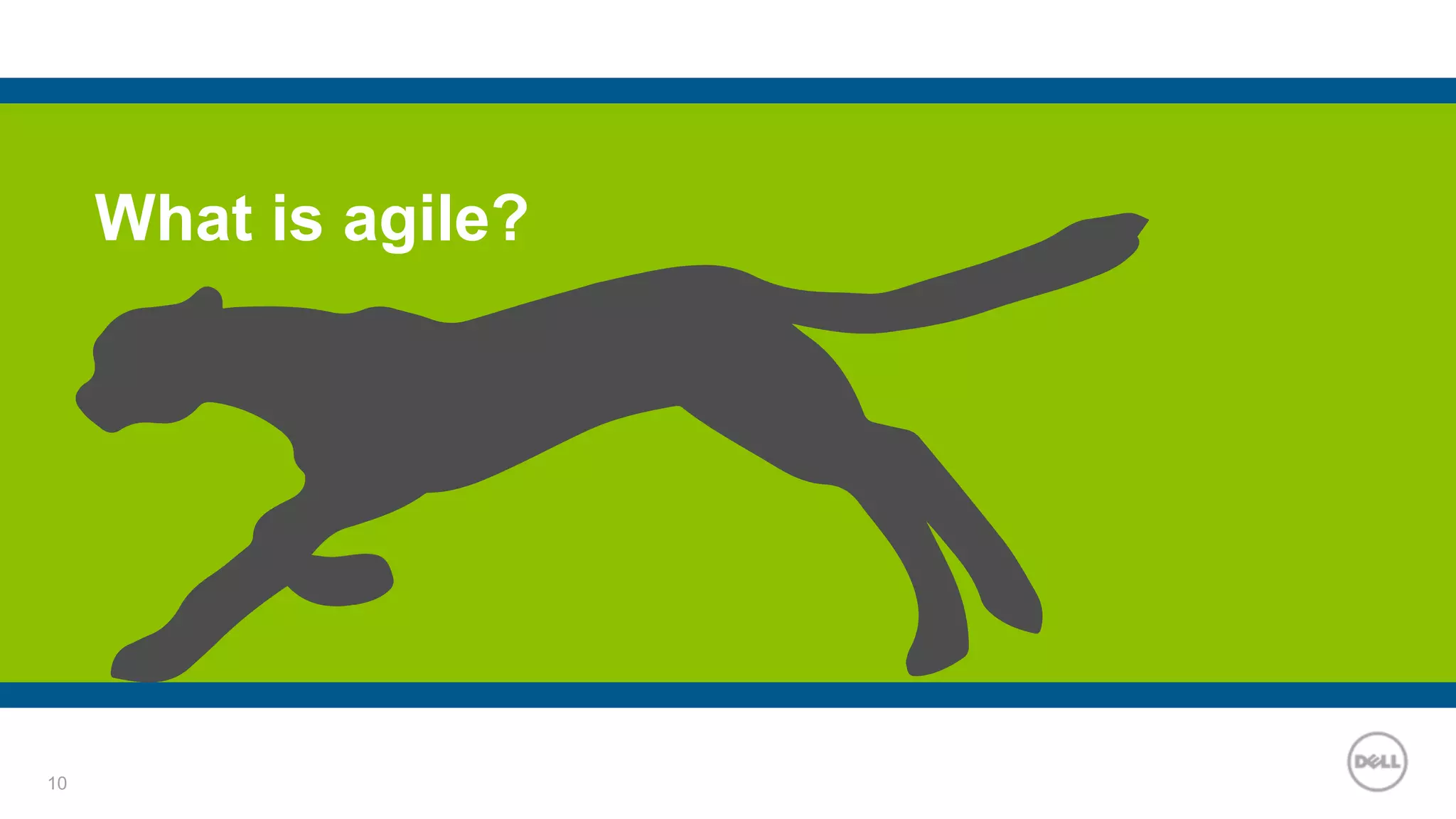 10
What is agile?
 