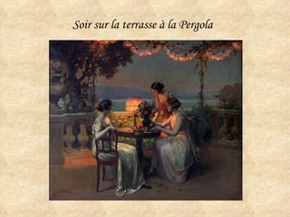 Soir sur la terrasse à la Pergola   