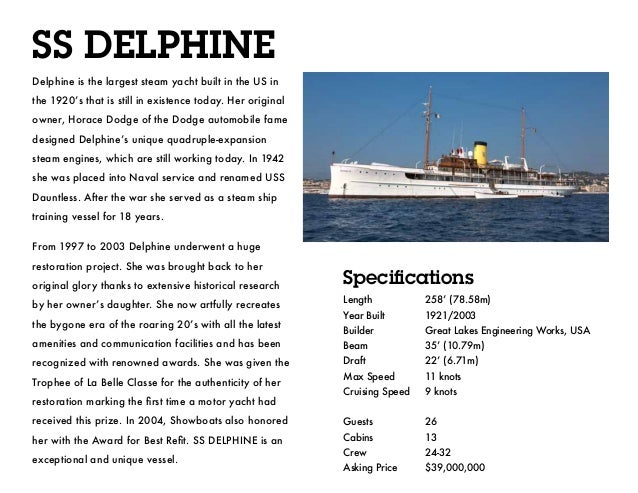 historic steam ship delphine available for sale uss great lakes works