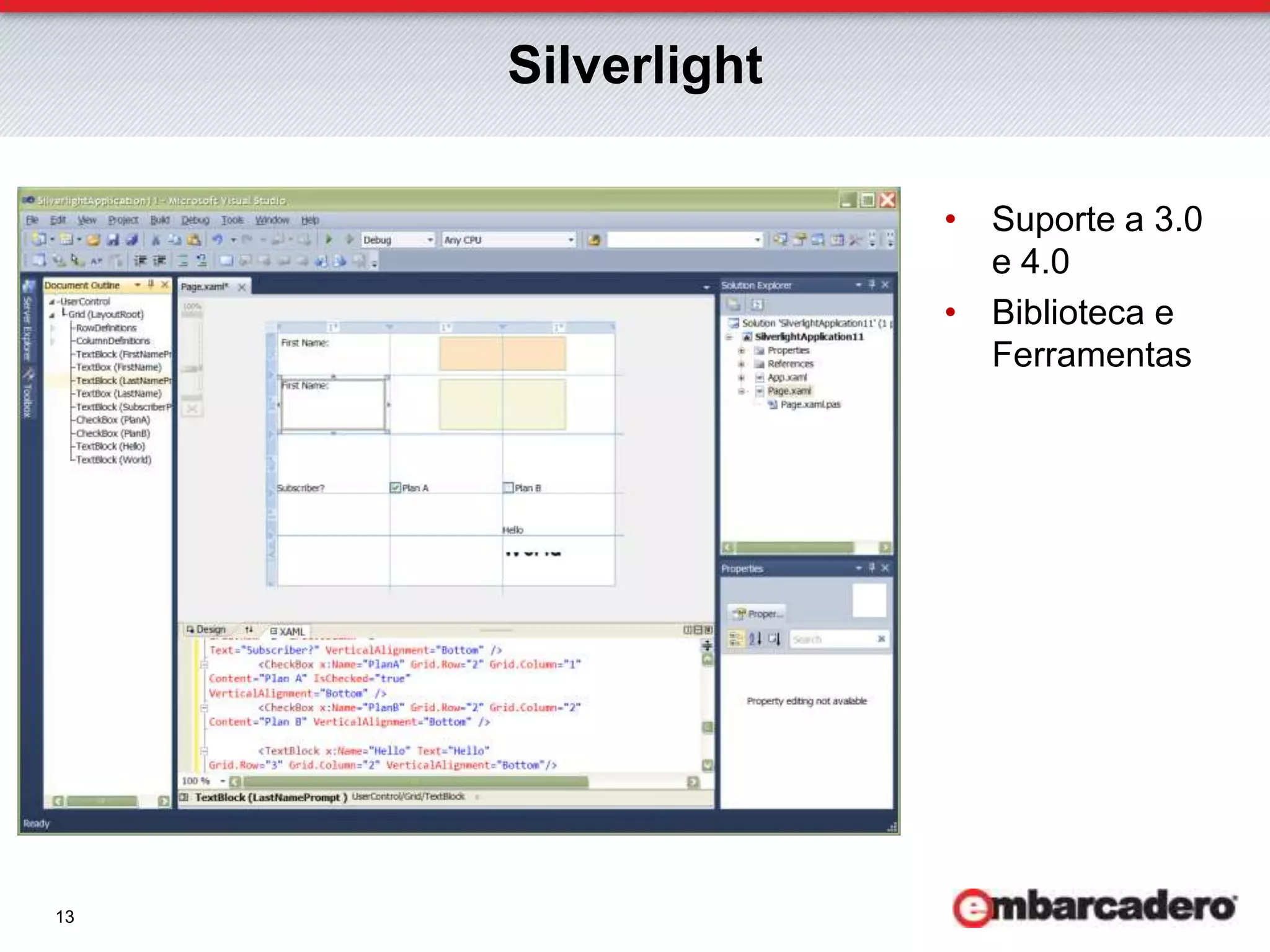  Suporte a MonoDelphi Prism 2011 rodando em MonoDevelop no WindowsDesenvolvimento cross-platform em .NETMonoDevelop IDE Cross Platform