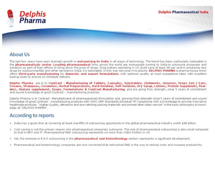 Delphis Pharmaceutical ( India ) Company Profile