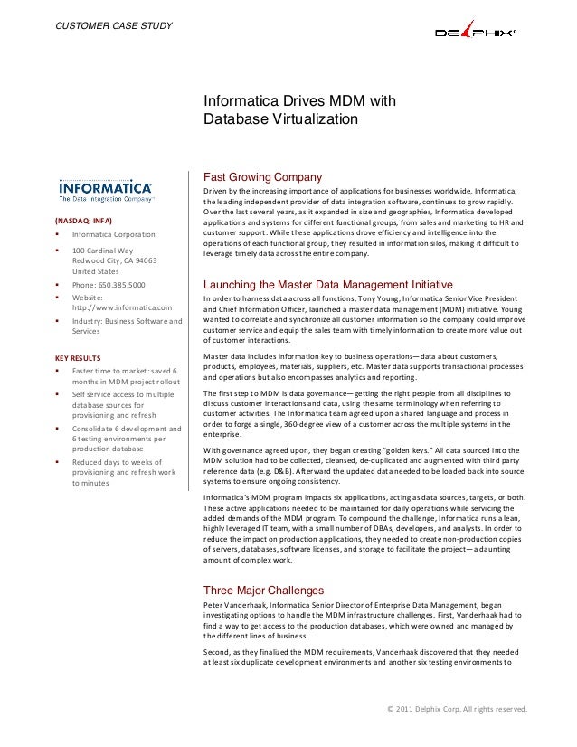 Informatica case study picture