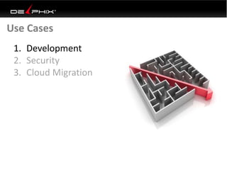 1. Development
2. Security
3. Cloud Migration
Use Cases
 