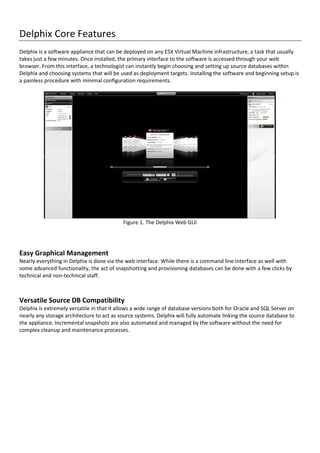 Delphix database virtualization v1.0 | PDF | Databases | Computer ...