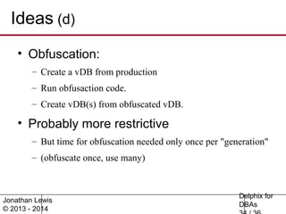 Delphix for DBAs by Jonathan Lewis | PPT