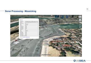 15
Sonar Processing - Mosaicking
 