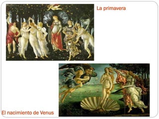 La primavera
El nacimiento de Venus
 