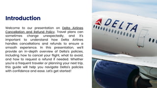 Delta Airlines Cancellation and Refund Policy | PDF