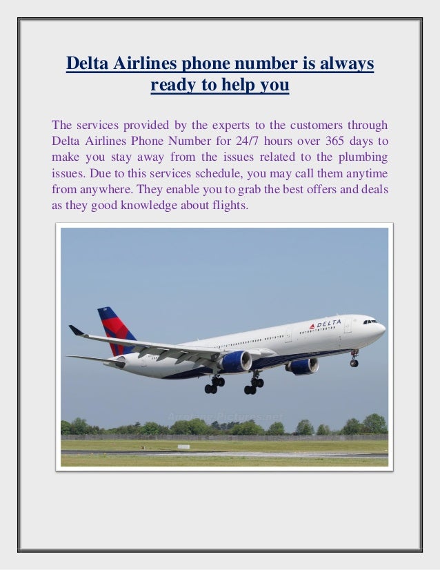 Delta Airlines phone number is an effective medium that transfers your