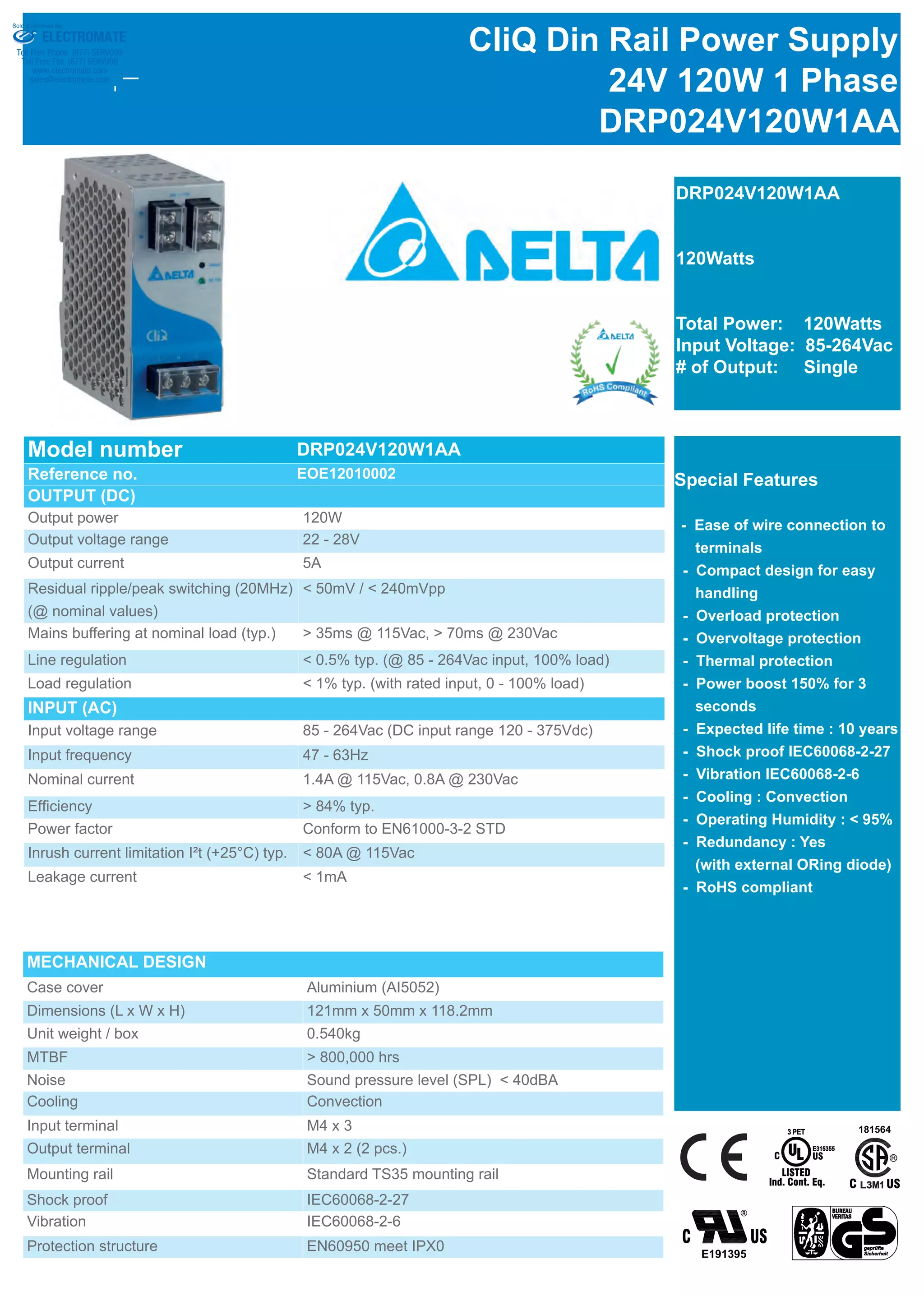 Delta drp024 power_supply_catalog PDF