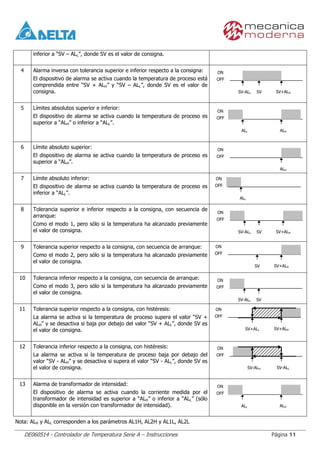 Delta dta controlador de temperatura - instrucciones | PDF