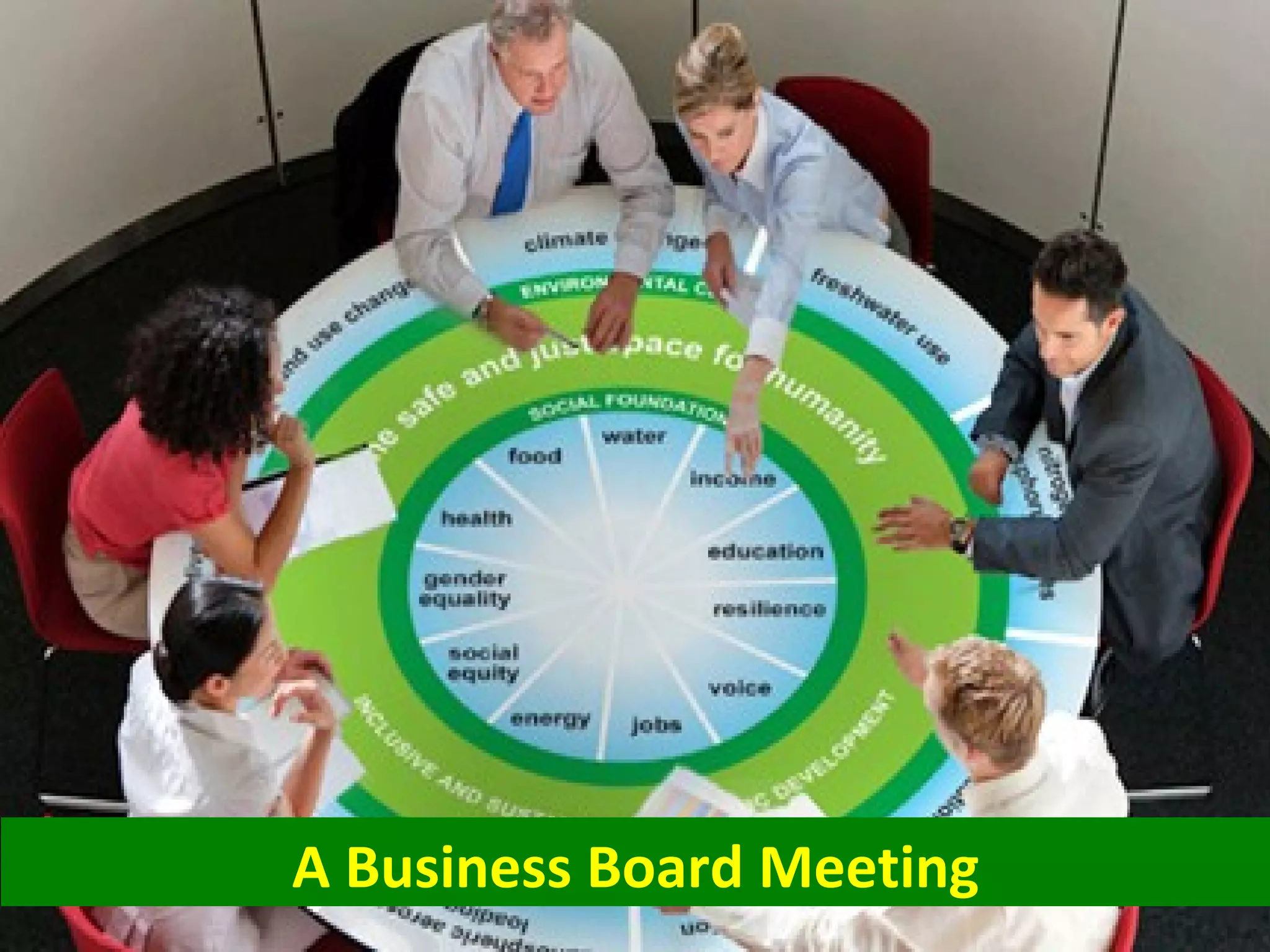 A Business Board Meeting
 
