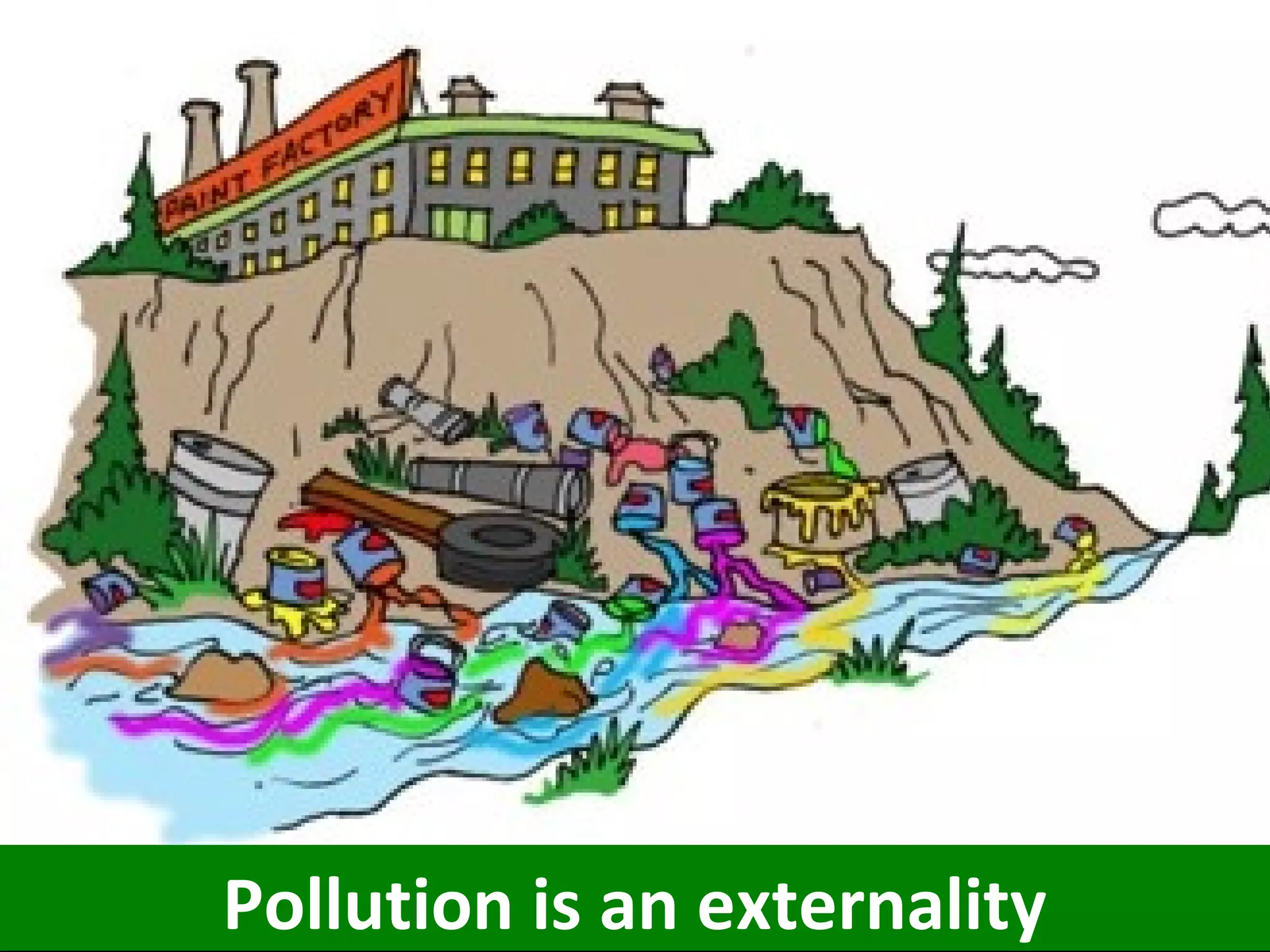 Pollution is an externality
 