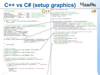 C++ vs C# (setup graphics) 13 