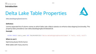 Delta Lake Tips, Tricks, and Best Practices WIP.pptx