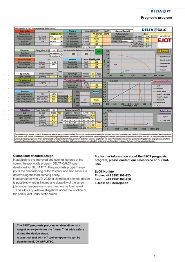 EJOT DELTA PT Catalogue PDF Physics Science