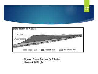 Figure : Cross Section Of A Delta
(Reineck & Singh)
27
 