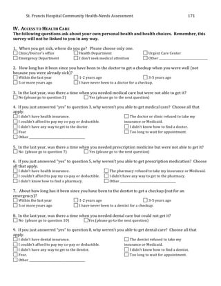 St.	
  Francis	
  Hospital	
  Community	
  Health-­‐Needs	
  Assessment	
  
	
  
171	
  
 