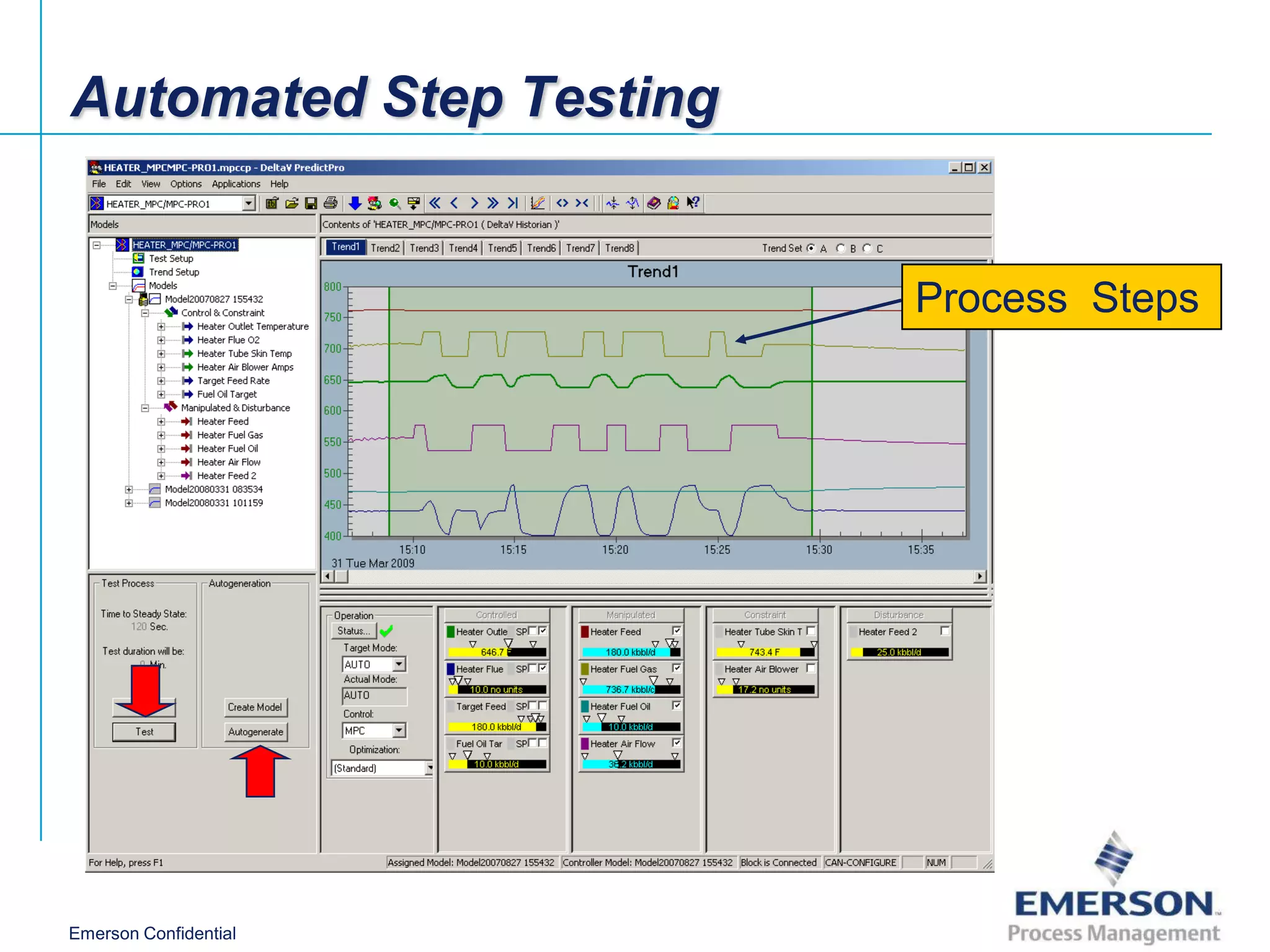 Automated Step Testing


                         Process Steps




Emerson Confidential
 