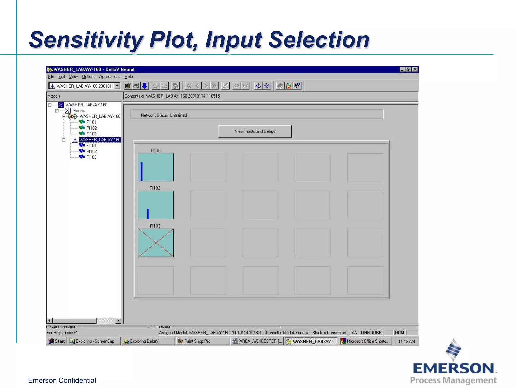 Sensitivity Plot, Input Selection




Emerson Confidential
 