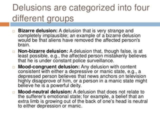 Wahn Delusions | PPTX