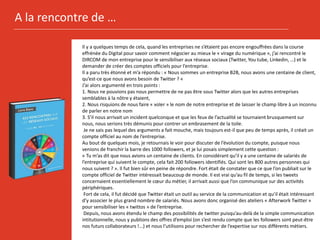 A la rencontre de …
Il y a quelques temps de cela, quand les entreprises ne s’étaient pas encore engouffrées dans la cours...