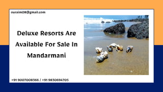 Deluxe Resorts Are
Available For Sale In
Mandarmani
+91 9007008366 / +91 9830694705
ouraim08@gmail.com
 