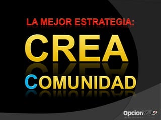 De la WEB a la Comunicación Compartiendo y Comentando