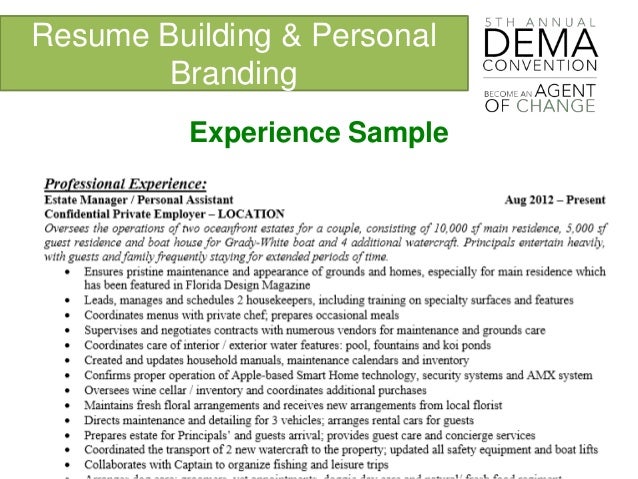 tips for building a resumes
