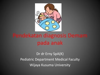 Pendekatan diagnosis Demam
pada anak
Dr dr Erny SpA(K)
Pediatric Department Medical Faculty
Wijaya Kusuma University
 
