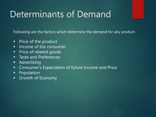 determinants of demand | ppt Images High Quality Grahic demand.pptx