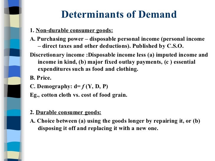 👍 What are the determinants of demand. Determinants Of Demand. 20190201