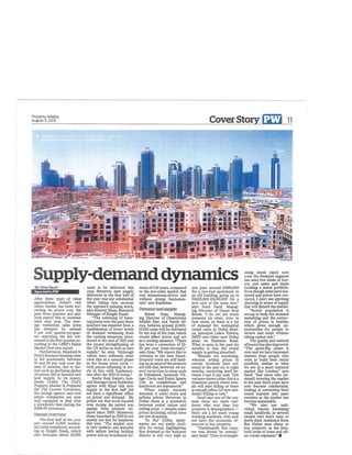 Demand supply dynamics - property weekly gulfnews August 5, 2015
