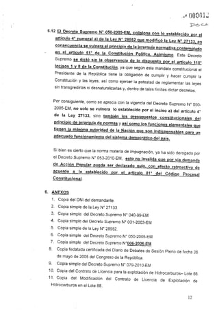 Recuperación del Lote 88   Demanda