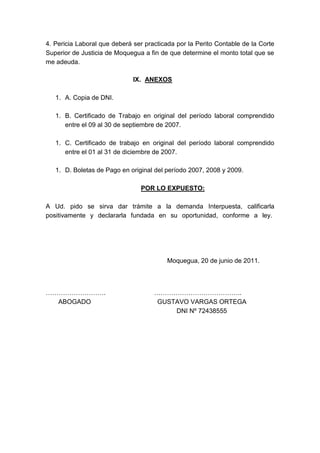 Demanda   de beneficios sociales