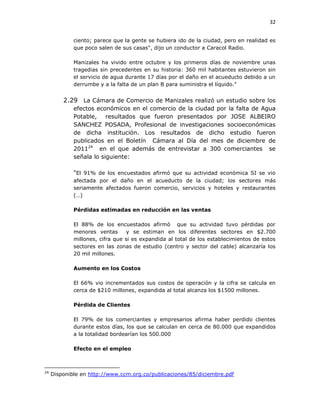 Demanda acción de grupo aguas de manizales por desabastecimiento de ...