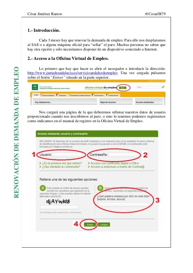 sae oficina virtual de empleo renovar demanda renovaci 243 n demanda de empleo sae oficina virtual de empleo renovar demanda renovaci 243 n demanda de empleo