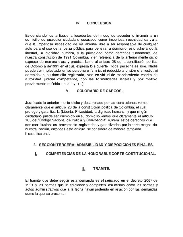 Artículo 28 constitución política de colombia