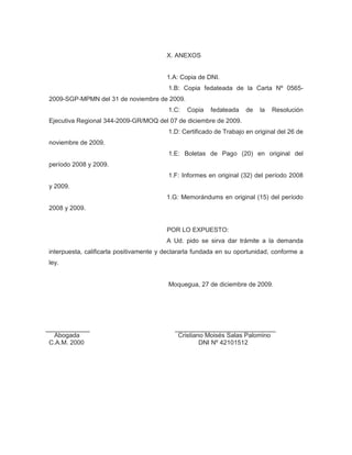 Demanda de reposicion