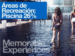 Áreas de
Recreación:
Piscina 26%
 