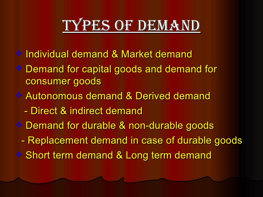 Demand Analysis