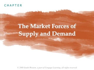 © 2009 South-Western, a part of Cengage Learning, all rights reserved
C H A P T E R
The Market Forces of
Supply and Demand
 