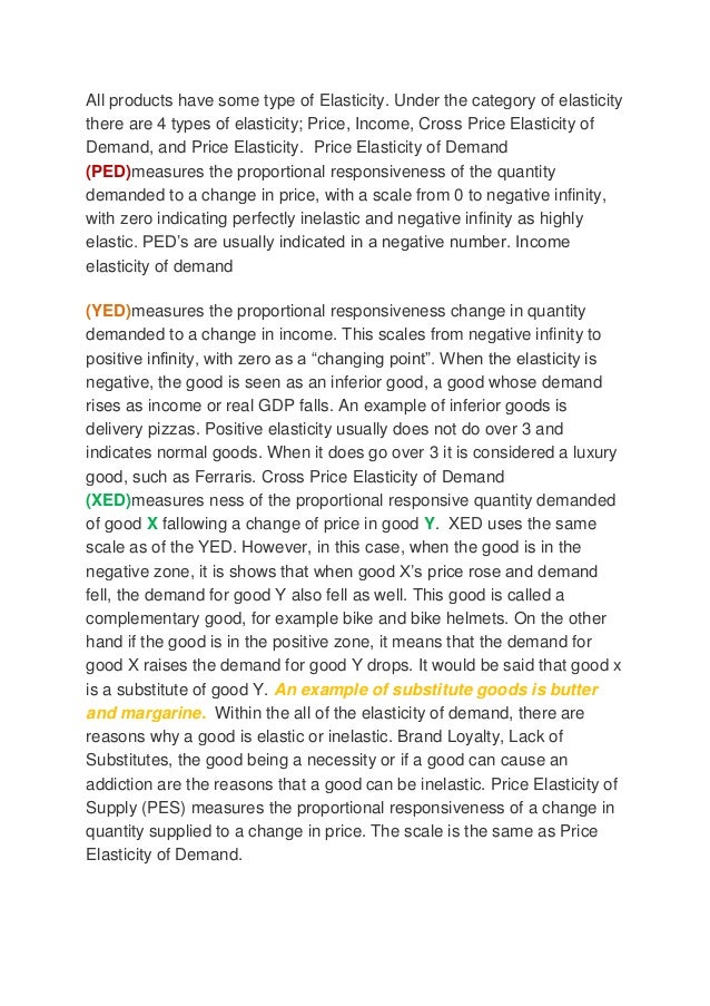the cross elasticity of demand and supply in the oil industry Price elasticity of demand and supply for example, olive oil has a near substitute that is sunflower oil the situation varies and companies have the possibility to build new facilities or close and leave the industry this allows the offer to fluctuate against price variations. the cross elasticity of demand and supply in the oil industry Price elasticity of demand and supply for example, olive oil has a near substitute that is sunflower oil the situation varies and companies have the possibility to build new facilities or close and leave the industry this allows the offer to fluctuate against price variations.