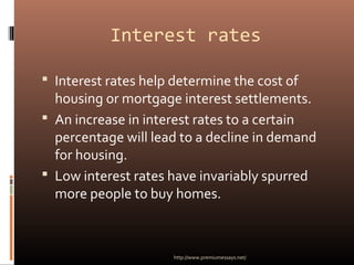 Demand and supply for housing | PPT