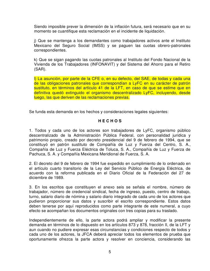 Modelo demanda despido y reclamacion cantidad